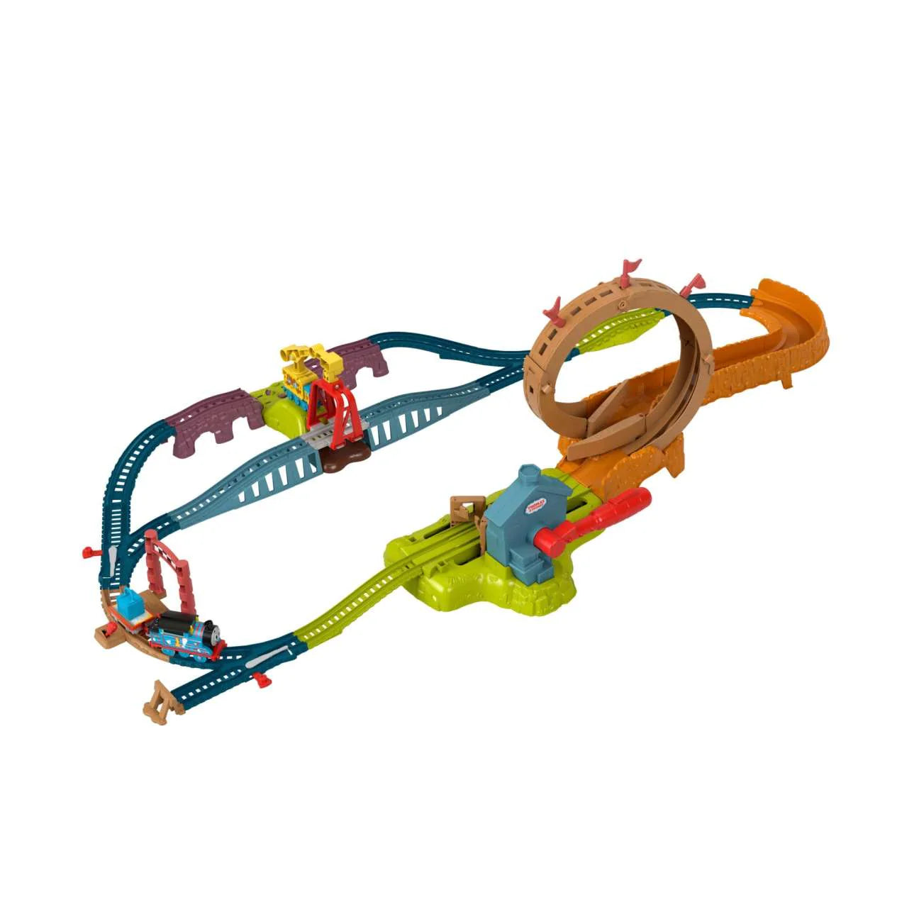 Thomas Friends Launch Loop Maintenance Yard Toy Train Set With Motorized Thomas - 0