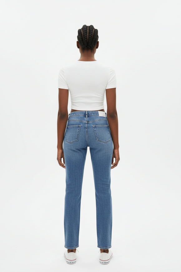 Flared Jeans Pale Blue Nawao.com