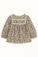 Floral Blouse With Lace At Neck Assorted Nawao.com