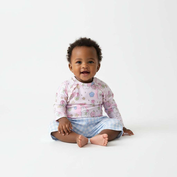Floral Bunny Aop Shortie Set Pale Pink Nawao.com