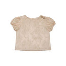Floral Jacquard Blouse Pale Pink Nawao.com