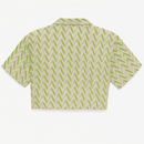 Front Tie Printed Blouse Nawao.com