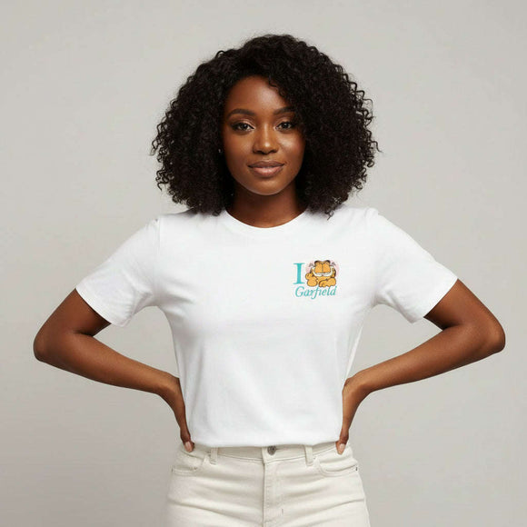 Garfield Embellished T Shirt White Nawao.com