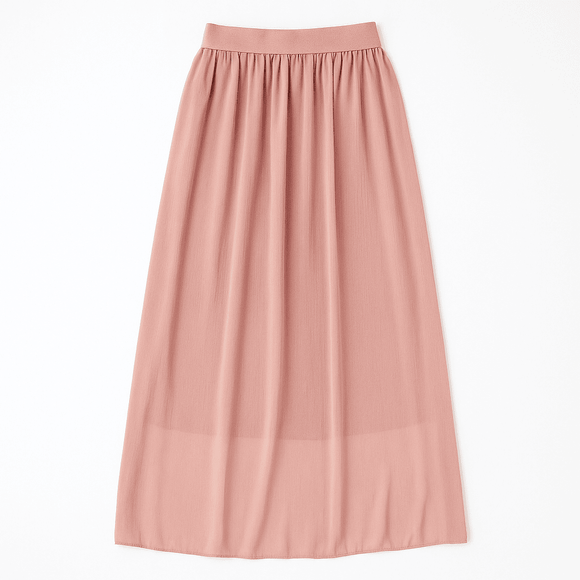 Gathered Waistband Skirt Nawao.com