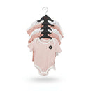 Girl White 3 Pack Sleeveless Strapy Vest Drop Needle Interlock Fabric Bodysuit Beige Nawao.com