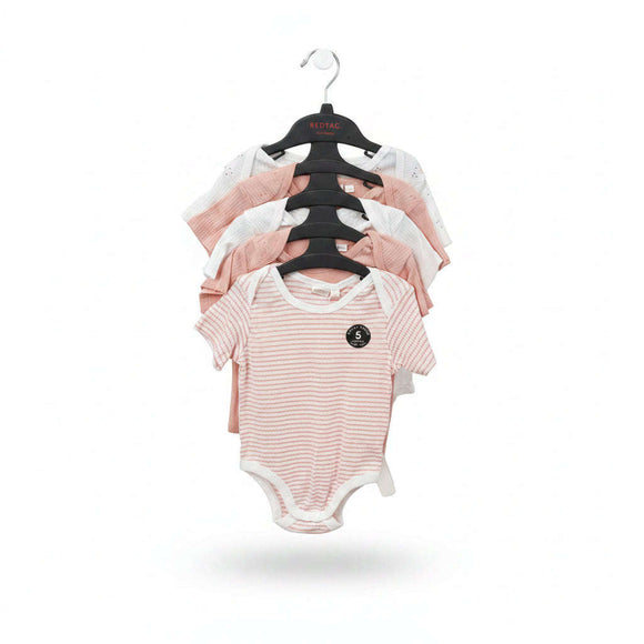 Girl White 3 Pack Sleeveless Strapy Vest Drop Needle Interlock Fabric Bodysuit Beige Nawao.com