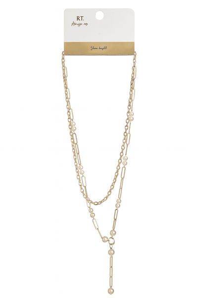 Gold   Embellished Necklace Nawao.com