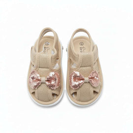 Gold Glitter Outsole Sounded Sandal Gold Nawao.com
