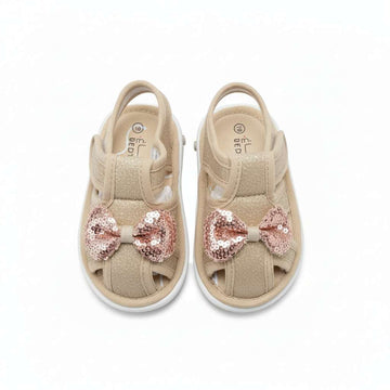 Gold Glitter Outsole Sounded Sandal Gold Nawao.com