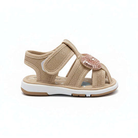 Gold Glitter Outsole Sounded Sandal Gold Nawao.com