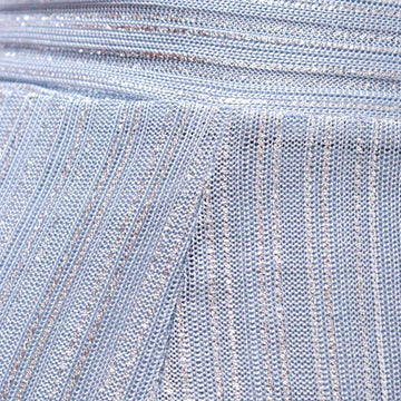 Gold Shimmerfoil Coated Wide Leg Knitted Pants Nawao.com