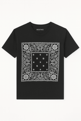 Graphic Tee Black Nawao.com
