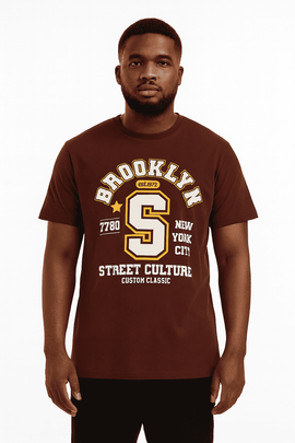 Graphic Tee Brown Nawao.com