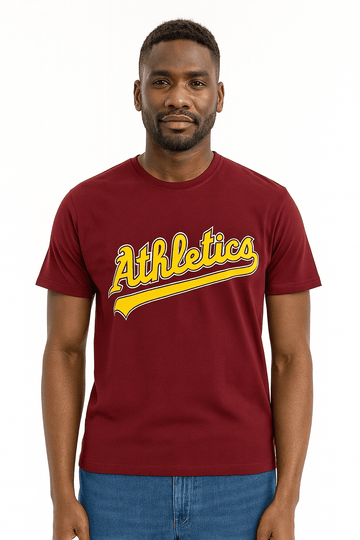 Graphic Tee Burgundy Nawao.com
