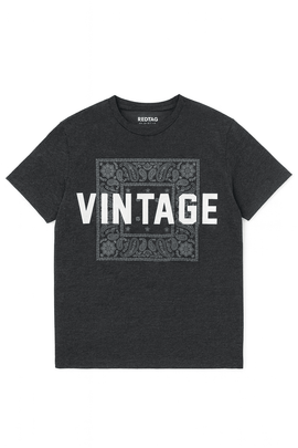Graphic Tee Charcoal Nawao.com
