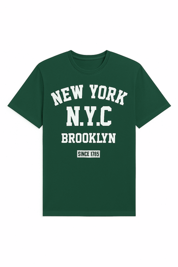Graphic Tee Dark Green Nawao.com