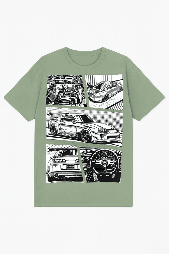 Graphic Tee Green Nawao.com