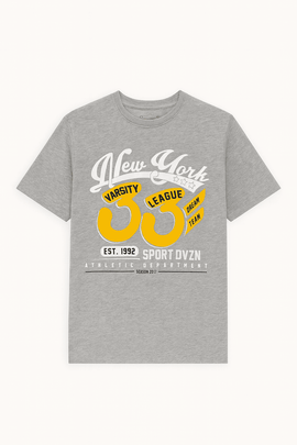 Graphic Tee Mid Grey Nawao.com