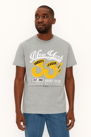 Graphic Tee Mid Grey Nawao.com