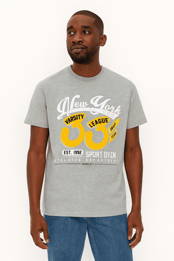 Graphic Tee Mid Grey Nawao.com