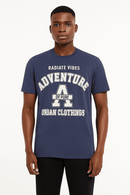 Graphic Tee Navy Nawao.com