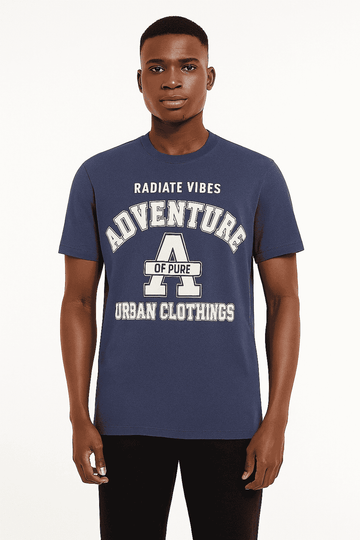 Graphic Tee Navy Nawao.com