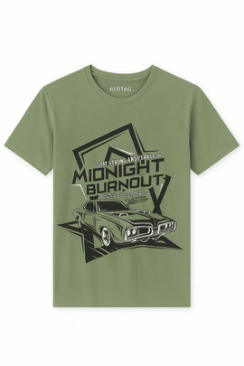 Graphic Tee Pale Green Nawao.com