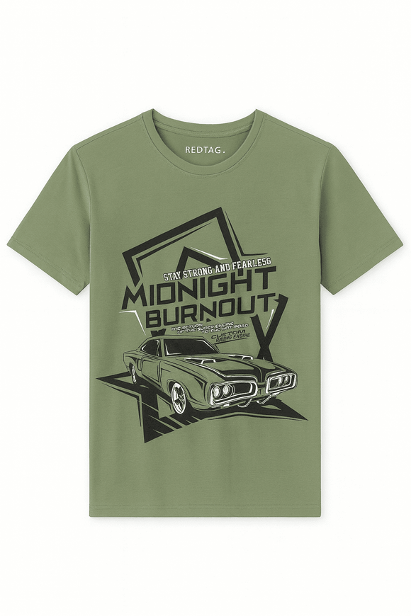 Graphic Tee Pale Green Nawao.com