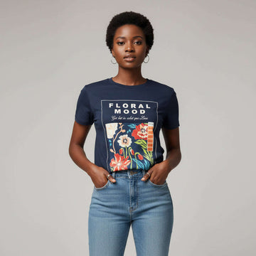 Graphic Tshirt Navy Nawao.com