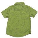 Green Aop Croc Short Sleeve Shirt Nawao.com
