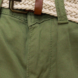 Green Belted Dobby Trouser Nawao.com