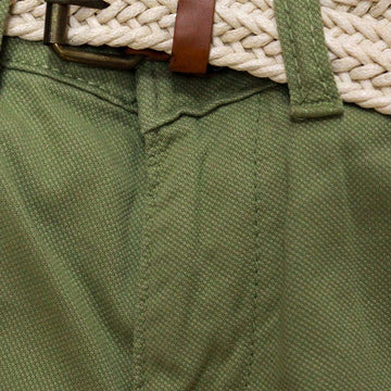 Green Belted Dobby Trouser Nawao.com