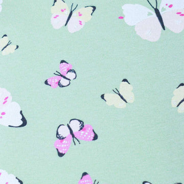 Green Butterfly Aop Leggings Nawao.com