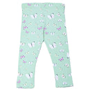 Green Butterfly Aop Leggings Nawao.com