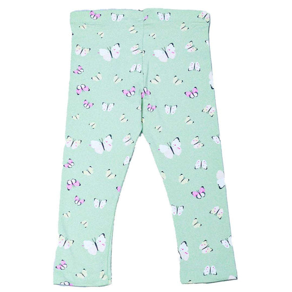 Green Butterfly Aop Leggings Nawao.com