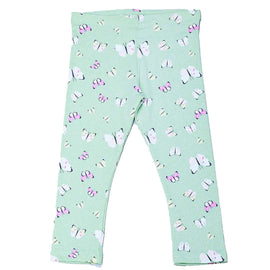 Green Butterfly Aop Leggings Nawao.com
