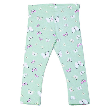 Green Butterfly Aop Leggings Nawao.com