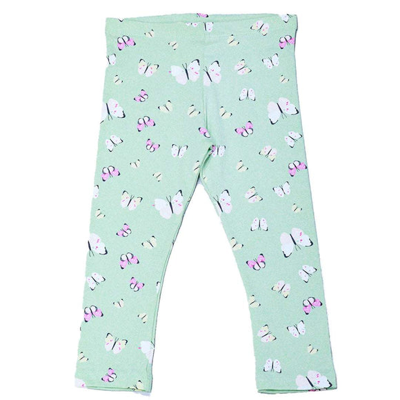 Green Butterfly Aop Leggings Nawao.com