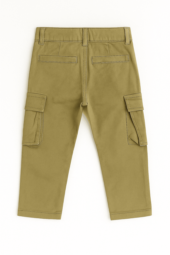 Green Cargo Pocket Trouser Green Nawao.com
