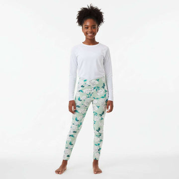 Green Floral Basic Leggings Assorted Nawao.com