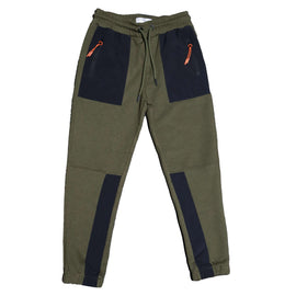 Green Knee Zip Active Pants Nawao.com