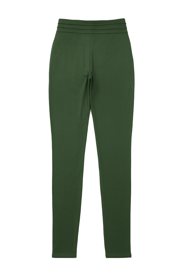 Green Leggings With Buttons Nawao.com