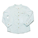 Green Long Sleeve Oxford Shirt With Embroidery Nawao.com