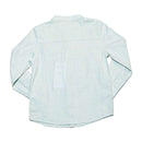 Green Long Sleeve Oxford Shirt With Embroidery Nawao.com
