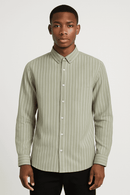 Green Men Casual Shirt Nawao.com