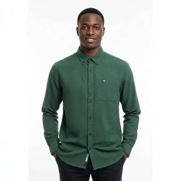 Green Mens Casual Shirt Nawao.com