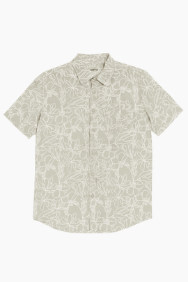 Green Mens Casual Shirt Nawao.com