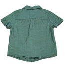 Green Nylon Resort Short Sleeve Shirts Nawao.com