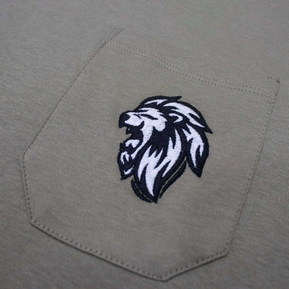 Green Oversize Plain Pocket T-Shirt Nawao.com