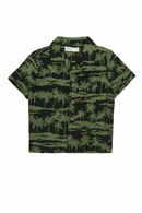 Green Palm Aop Resort Shirt Nawao.com